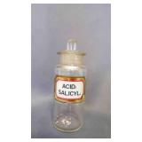 Label Under Glass Apothecary Jar Medical Chemist