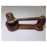 OLD Cast Iron - Embossed "UNEEK" Nut Cracker