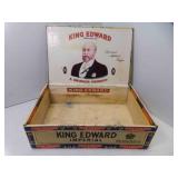 Vintage Cardboard King Edward Cigar Box - Great