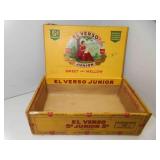 Vintage Wood El Verso Junior Cigar Box - Sweet
