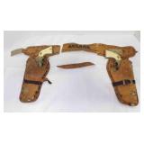Gene Autry Flying Ranch Double Holster Set W/Gene