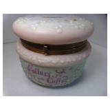 LARGE Antique Hand Painted Collars & Cuffs Wave