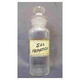 Label Under Glass Apothecary Jar Medical Chemist