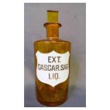 Label Under Glass Apothecary Amber Jar Medical