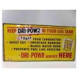 Vintage Single Sided Tin Advertising Sign for Dri