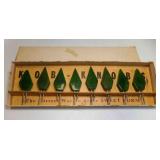 Original Box KOB KNOBS Green Swirl Bakelite Corn