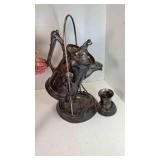 Victorian Silver Plated Tilting Pitcher w/Cradle