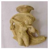 Meerschaum Carved Lady Smoking Pipe - Chips SEE