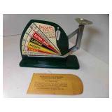 Vintage Green Egg Grading Scale Jiffy-Way New Old