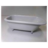 Miniature Cast Iron & Porcelain Clawfoot Bathtub