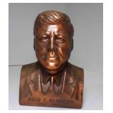 Vintage JFK John F Kennedy Bust Promo Coin Bank