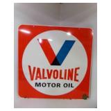 Vintage Double Sided Tin Valvoline Motor Oil Sign