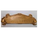 Like New Brass "Amount Purchased" Marquee for