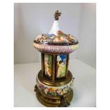 REUGE Musical Carousel Capodimonte Edelweiss Swiss