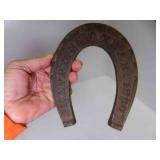 Cast Iron Decorative Horseshoe Embossed Happy New