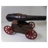 Antique Big-Bang Toy Cannon Cast Iron and Sheet
