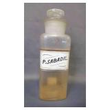 Label Under Glass Apothecary Jar Medical Chemist