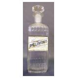 Label Under Glass Apothecary Jar Medical Chemist