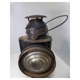 Antique 2 Sided Railroad Signal Lantern HANDLAN
