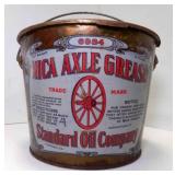 Vintage 10 Pound Metal Bucket of Mica Axle Grease
