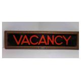 Framed Glass VACANCY Sign - Genuine Neonefex