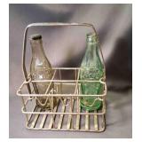 Metal Six Pack Bottle Carrier Stamped Property of