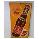 Vintage Advertising Sign Triple AAA Root Beer 5ï¿½