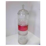 OLD 3-Tier Climax Stacking Storage Candy Jar