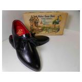 1954 NEW Old Stock Mother Goose Black Leather
