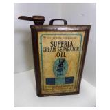 OLD 5 Gallon Superla Cream Separator Oil Can