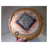 Wyandotte Steri-Chlor Wood Bucket Indian Graphics