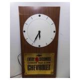 Vintage Chevy Chevrolet Showroom Advertising Clock
