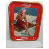 Original 1941 Coca-Cola Metal Serving Tray
