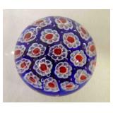 Vintage Millefiori Art Glass Paperweight