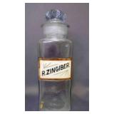 Label Under Glass Apothecary Jar Medical Chemist