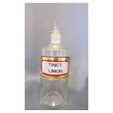 Label Under Glass Apothecary Jar Medical Chemist