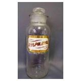 Label Under Glass Apothecary Jar Medical Chemist