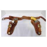 Vintage Roy Rogers Double Holster Set & (1) Pony