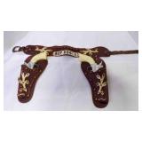 Nice Vintage Set Roy Rogers Double Holster w/2