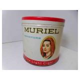 Vintage Muriel Senators Round Cigar Tin Good