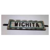 Art Deco-Style WICHITA Sign Reverse-Painted