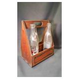 OLD Wood Pepsi-Cola Six Bottle Carrier 3 1950