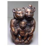 Vintage The Three Bears Copper Tone Metal Coin