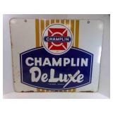 Vintage Double Sided Champlin De Luxe Motor Oil