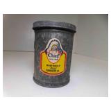 Chief Metal Ware Antique Galvanized Steel Garbage