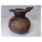 OLD Peruvian Style Figural Bird Folk Art Pottery