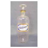 Label Under Glass Apothecary Jar Medical Chemist