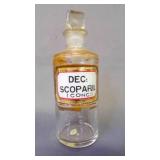 Label Under Glass Apothecary Jar Medical Chemist