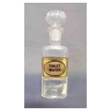 Label Under Glass Apothecary Jar Medical Chemist