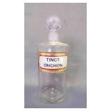 Label Under Glass Apothecary Jar Medical Chemist